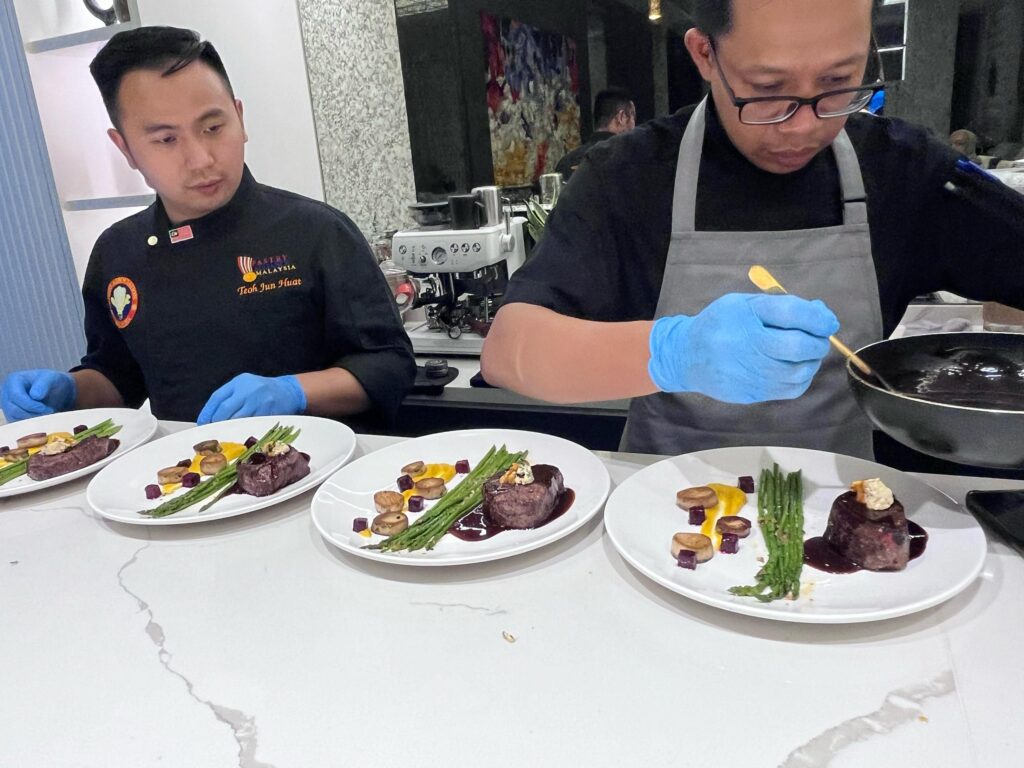 Dinner party setting